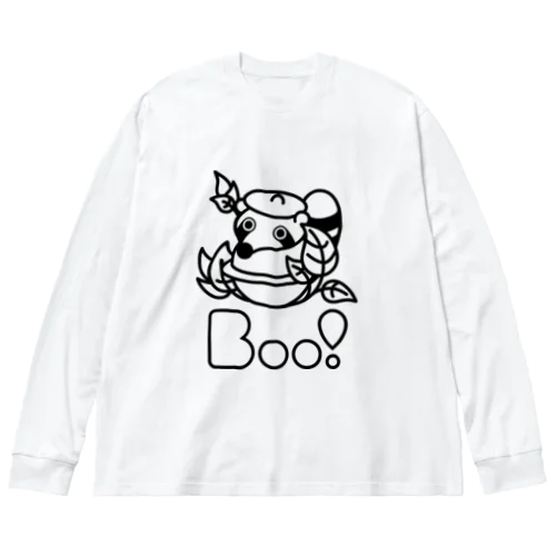 Boo!(ぶんぶくちゃがま) Big Long Sleeve T-Shirt