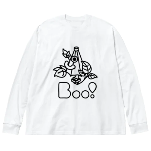 Boo!(からかさおばけ) Big Long Sleeve T-Shirt