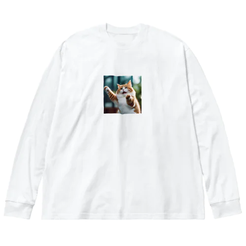 ぽちゃ猫C Big Long Sleeve T-Shirt