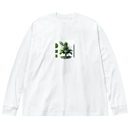 ほうれん草をモチーフにしたアニメキャラクター「グリーナ」 Big Long Sleeve T-Shirt