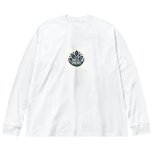 ほうれん草、緑、持続可能 Big Long Sleeve T-Shirt