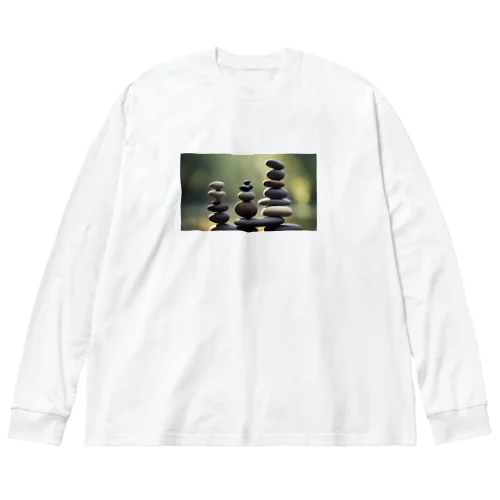 石を積む Big Long Sleeve T-Shirt