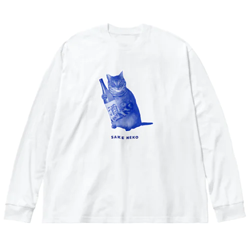 SAKE NEKO Big Long Sleeve T-Shirt