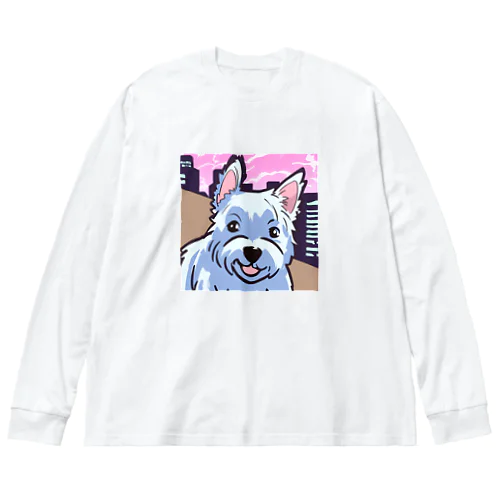 かわいいウエスティ Big Long Sleeve T-Shirt