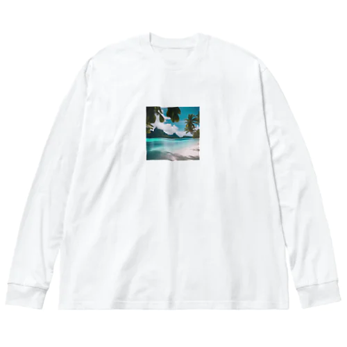 ボラボラ島 Big Long Sleeve T-Shirt