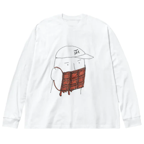 チョコマスクBOY ビッグシルエットロングスリーブTシャツ