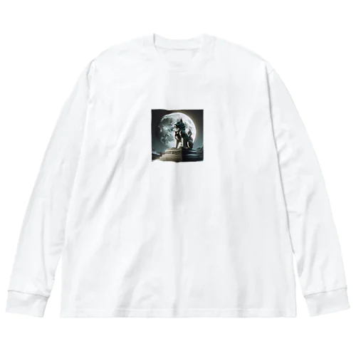 月夜の狛犬 Big Long Sleeve T-Shirt