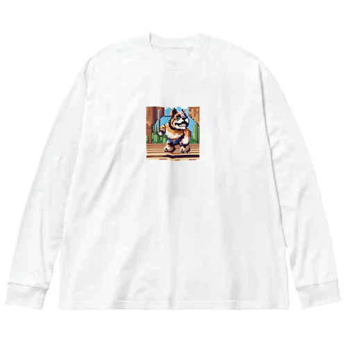 剣闘士ブルドッグ ビッグシルエットロングスリーブTシャツ