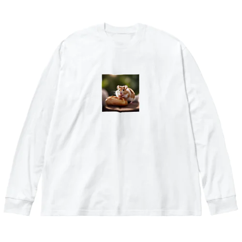 パンを食べたいハムスター！ Big Long Sleeve T-Shirt