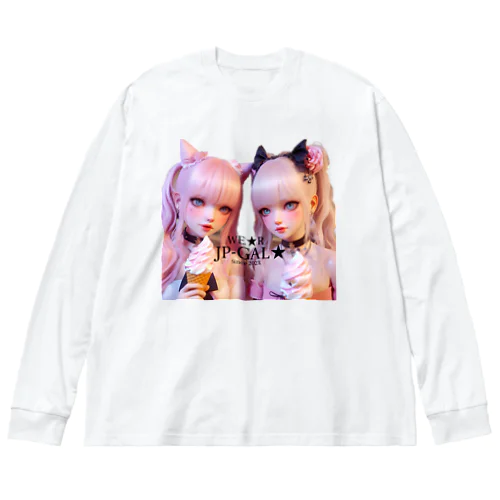 JP-GAL-icecream ビッグシルエットロングスリーブTシャツ