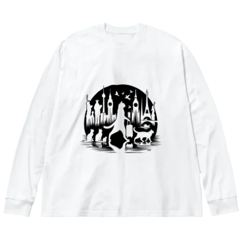 旅する猫 Big Long Sleeve T-Shirt