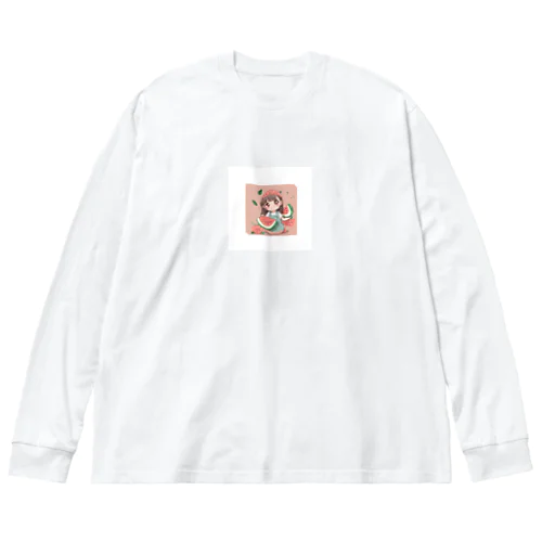 可愛いメロンさん Big Long Sleeve T-Shirt