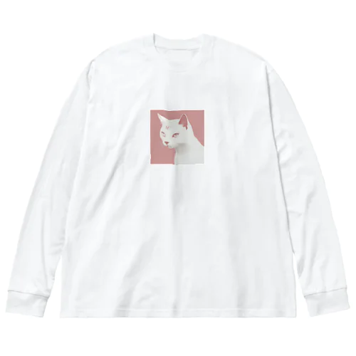 シンプルキャットグッズ ビッグシルエットロングスリーブTシャツ