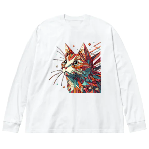 幾何学模様の猫(7) Big Long Sleeve T-Shirt