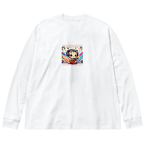 音ねこ ビッグシルエットロングスリーブTシャツ