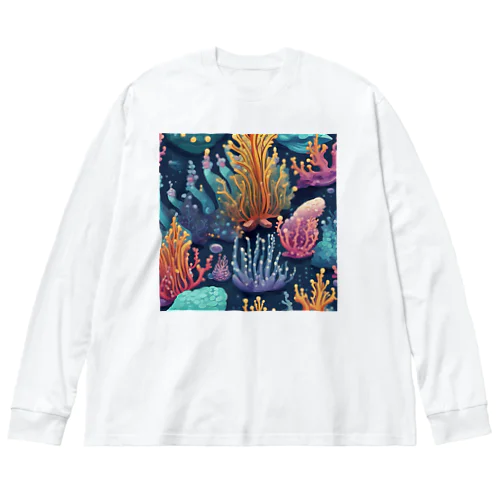 海を彩るコーラル Big Long Sleeve T-Shirt