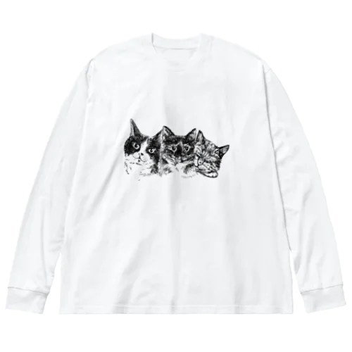 仲良し３匹 Big Long Sleeve T-Shirt