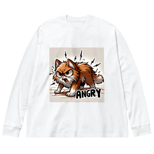 Angry Cat 3 Big Long Sleeve T-Shirt