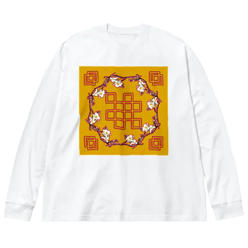 Chinese Plum ビッグシルエットロングスリーブTシャツ