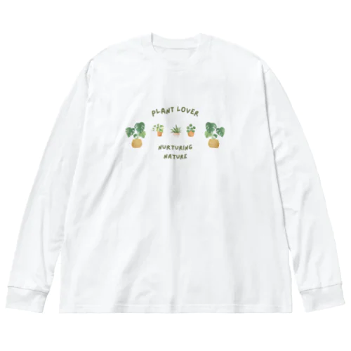 植物愛好家 ビッグシルエットロングスリーブTシャツ