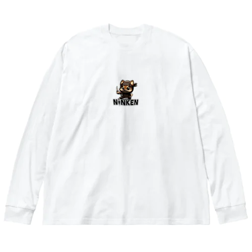 忍犬（にんけん）カンちゃん ビッグシルエットロングスリーブTシャツ