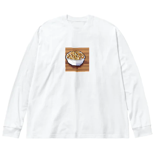 ドット絵ポップコーン Big Long Sleeve T-Shirt