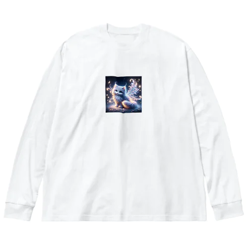 月光の調べ、光を纏う猫 Big Long Sleeve T-Shirt