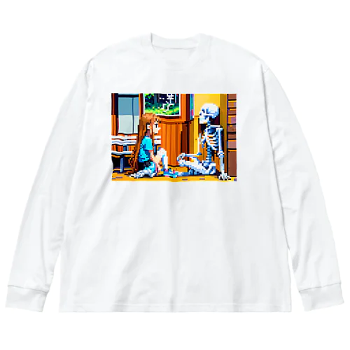 少女と骨 Big Long Sleeve T-Shirt