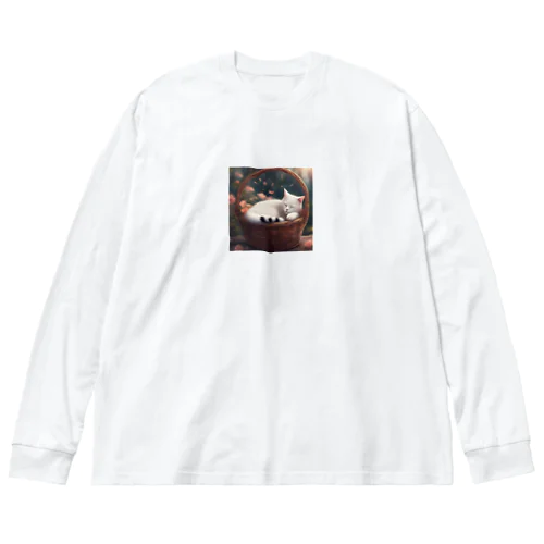 寝てる猫 Big Long Sleeve T-Shirt