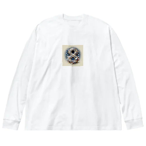 「８」のロゴ2 Big Long Sleeve T-Shirt