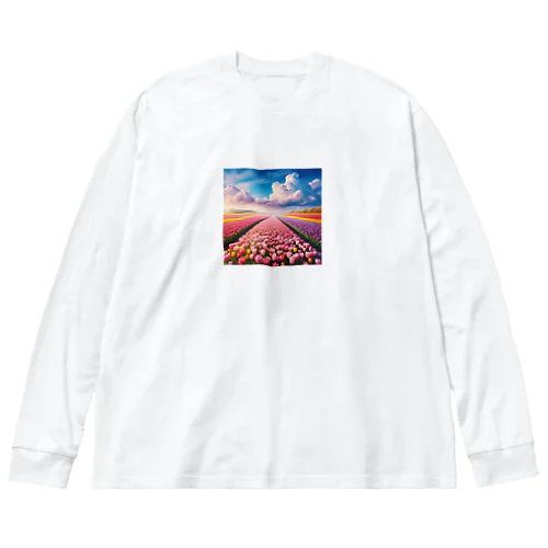 壮大な風景✨チューリップ🌷バージョン🌈 Big Long Sleeve T-Shirt