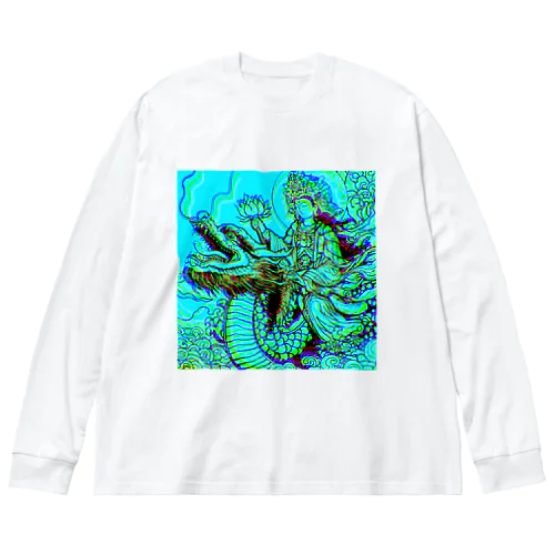 観世音菩薩と龍3「Kanzeon Bodhisattva and dragon3」 Big Long Sleeve T-Shirt