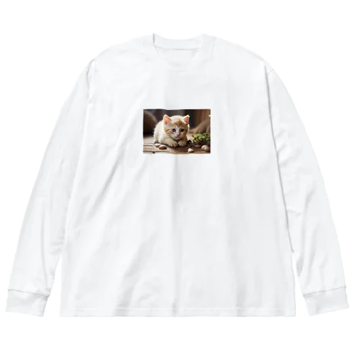 癒しの猫ちゃん Big Long Sleeve T-Shirt