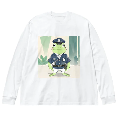 警官カエル Big Long Sleeve T-Shirt