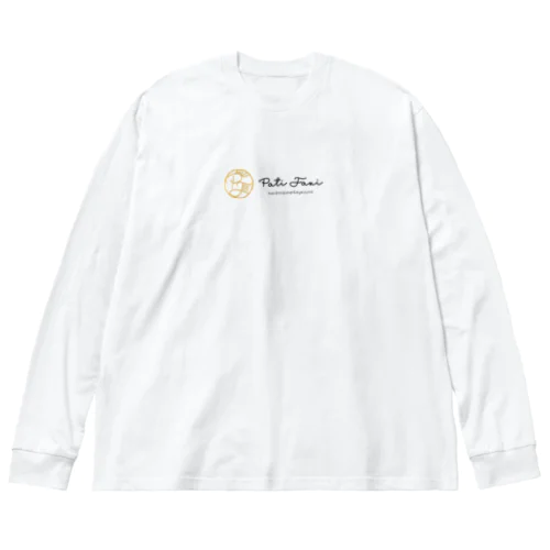 pati fani　ロゴ　横バージョン ビッグシルエットロングスリーブTシャツ