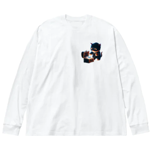 猫　泥棒 Big Long Sleeve T-Shirt