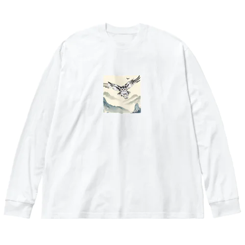 自由気ままに飛ぶ梟 Big Long Sleeve T-Shirt