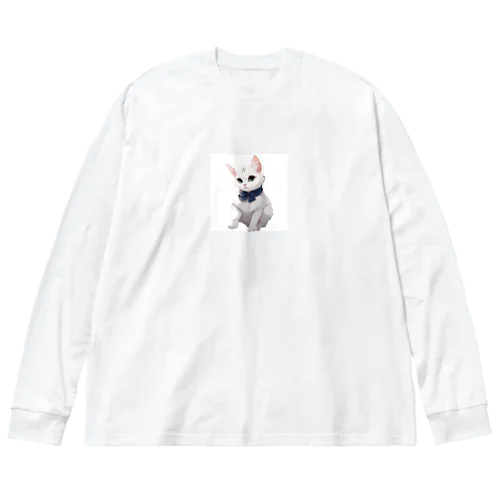 しろ ビッグシルエットロングスリーブTシャツ