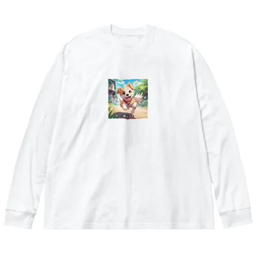 かわいい子犬が元気いっぱい！ Big Long Sleeve T-Shirt