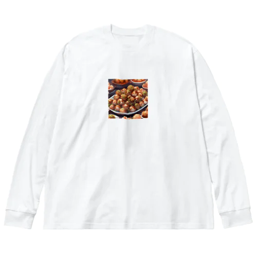 大阪発祥のご当地グルメ、「大阪たこやき」 Big Long Sleeve T-Shirt