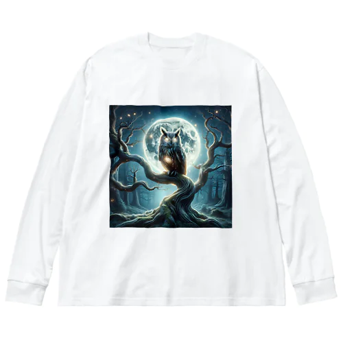 夜のみみずく Big Long Sleeve T-Shirt