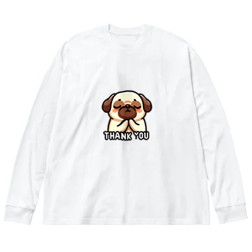 【ぱぐのすけ】シリーズ （Thanks バージョン） Big Long Sleeve T-Shirt