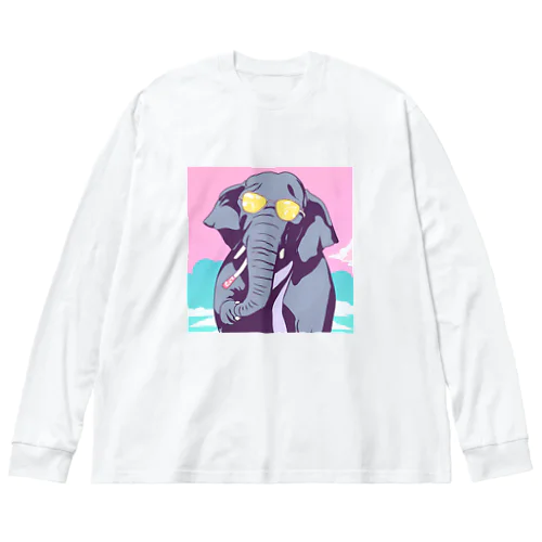 ちょい悪ゾウ Big Long Sleeve T-Shirt