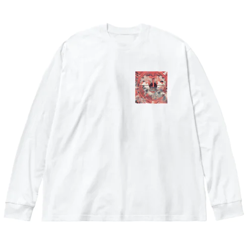 崩れゆく世界 ビッグシルエットロングスリーブTシャツ