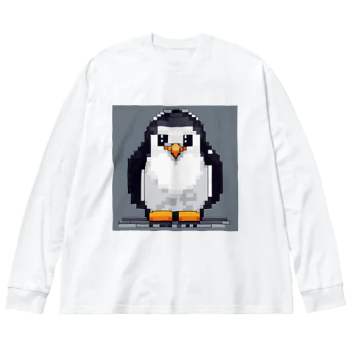 優しい眼差しペンギン ビッグシルエットロングスリーブTシャツ