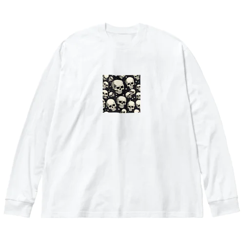 ロックンロールスカル ビッグシルエットロングスリーブTシャツ