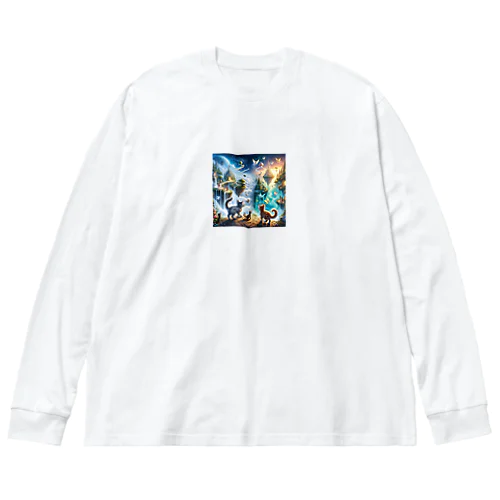 奇跡の探索者：子猫たちの魔法の旅 Big Long Sleeve T-Shirt