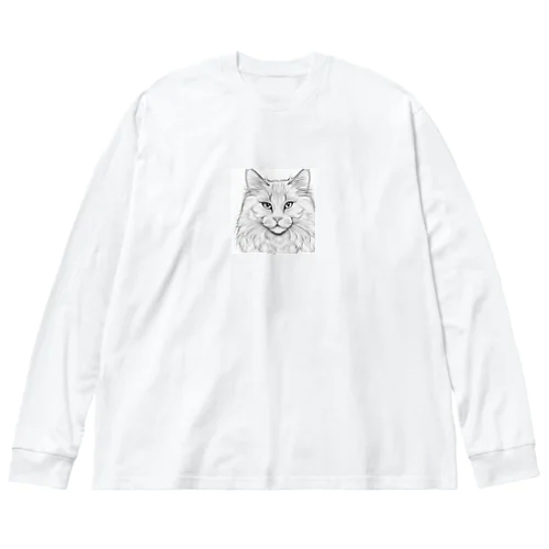 サイベリアン       猫で ビッグシルエットロングスリーブTシャツ