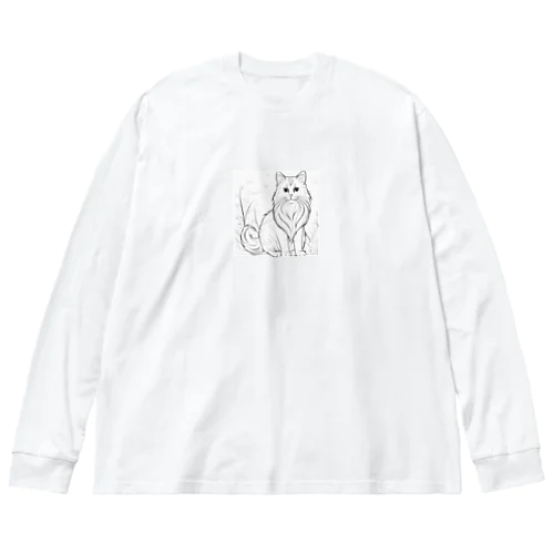 サイベリアン       猫 ビッグシルエットロングスリーブTシャツ