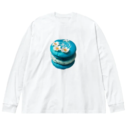 ターコイズのもちもちマカロン Big Long Sleeve T-Shirt